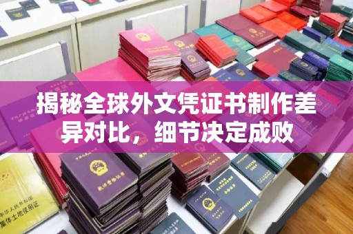诸城揭秘全球外文凭证书制作差异对比，细节决定成败