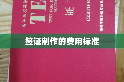 诸城签证制作的费用标准