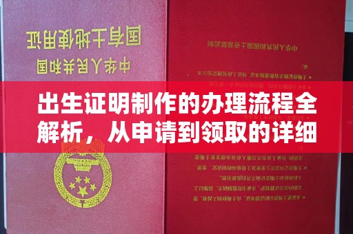 诸城出生证明制作的办理流程全解析，从申请到领取的详细指南