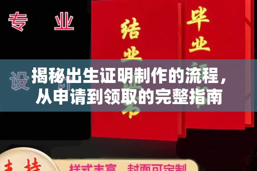 诸城揭秘出生证明制作的流程，从申请到领取的完整指南